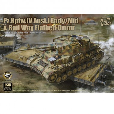 1/35 PZ.Kpfw.Iv Ausf.J Early / Mid Rail Way Flatbed Ommr