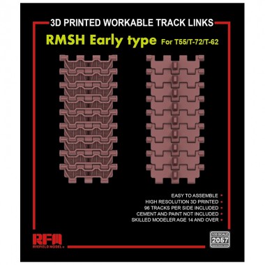 1/35 RMSH Early type workable track links for T55/T-72/T-62