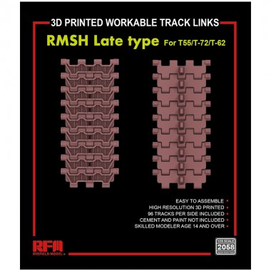 1/35 RMSH late type workable track links for T55/T-72/T-62
