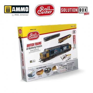 AMMO RAIL CENTER SOLUTION BOX MINI 03 - BRITISH TRAINS. All Weathering Products - 