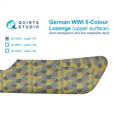 1/72 German WWI 5-Colour...