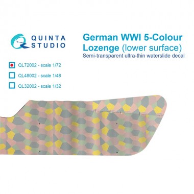1/72 German WWI 5-Colour...