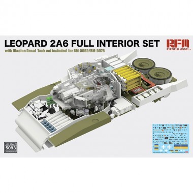 1/35  LEOPARD 2A6 Full Interior set with Ukain Decal for RFM5065 & RFM5076