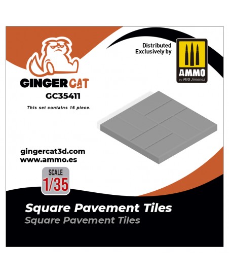 1/35 Square Pavement Tiles...