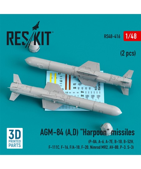 1/48 Misiles AGM-84 (A,D)...