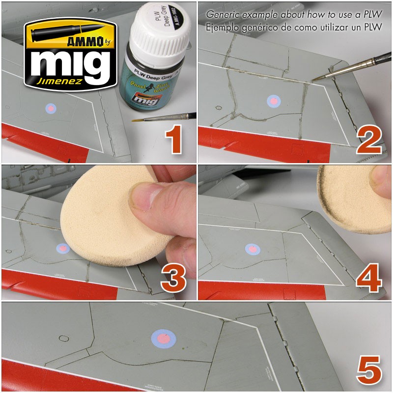 Panel Line Wash Shadow For Desert Brown Ammo By Mig Jimenez - 