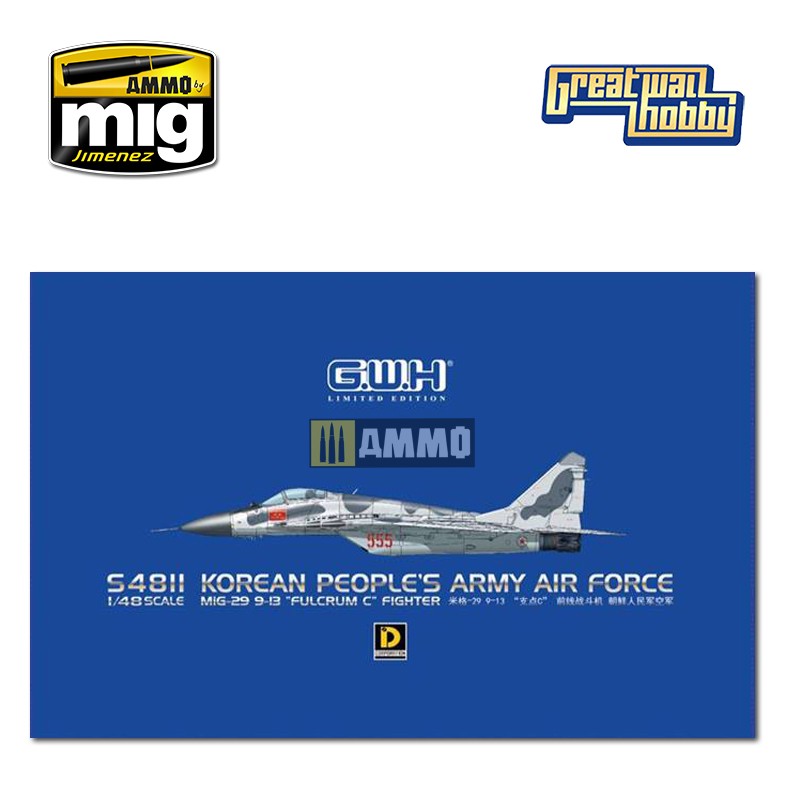 GREATWALL 1/48 S4811 MiG-29 `Fullcrum C` Korean People`s Air Force