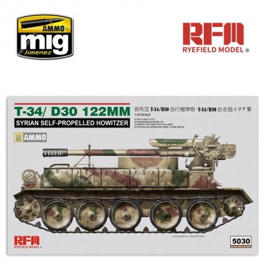 1/35 T-34/D-30 122mm Syrian...