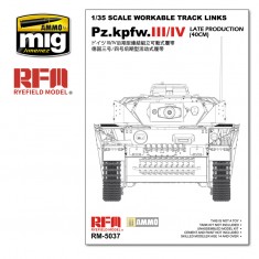 1/35 WORKABLE TRACK LINKS SET FOR PZ.III/IV.LATE PRODUCTION (40CM)