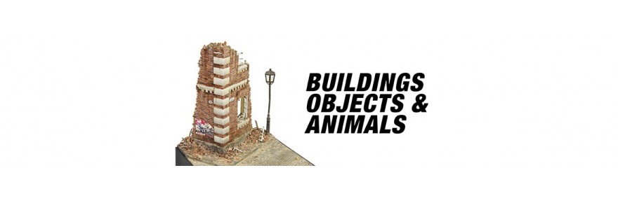 AMMO Maquetas Edificios, objetos y animales para modelismo