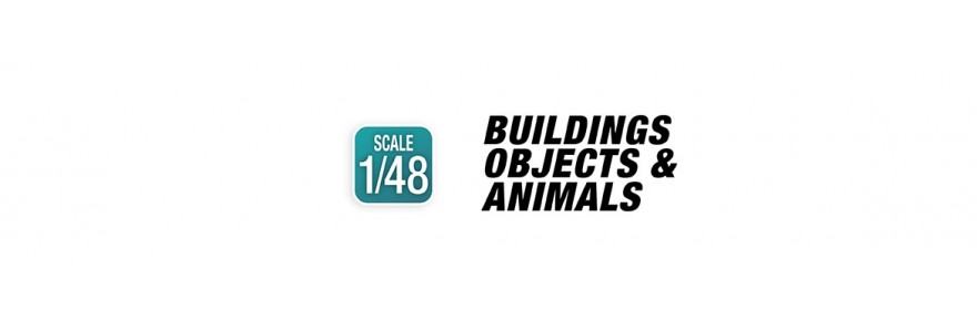 AMMO Maquetas Edificios, objetos y animales para modelismo escala 1/48