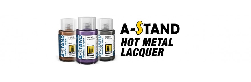 AMMO - Gama de pinturas de laca Hot Metal A-Stand